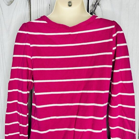 Childrens Place Girls Long Sleeve Pink Striped Sequined Dress Sz 5/6 Small Knit - Picture 6 of 7